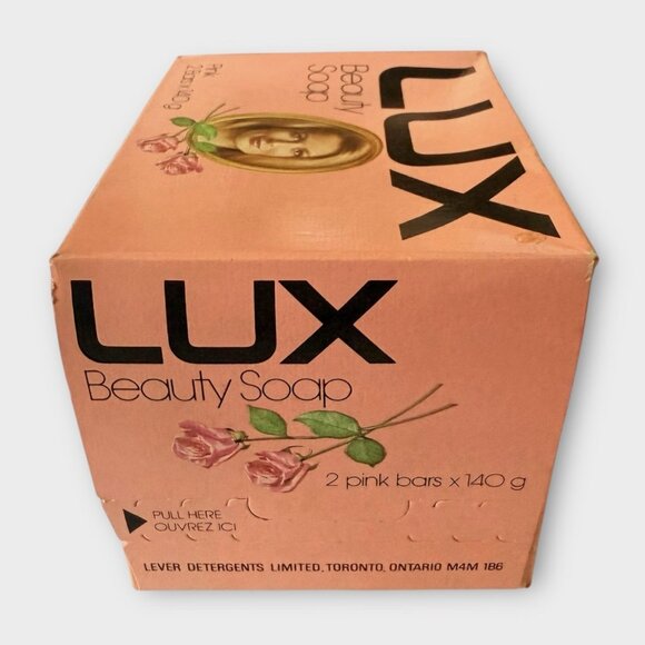 Vintage Lux Pink Beauty Bar Soap 2 Bars 140 ml/4.9 Oz New In Box - Picture 5 of 7